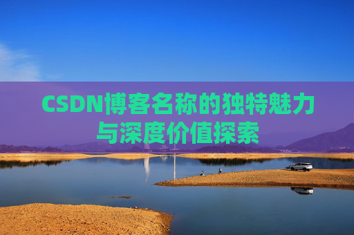 CSDN博客名称的独特魅力与深度价值探索